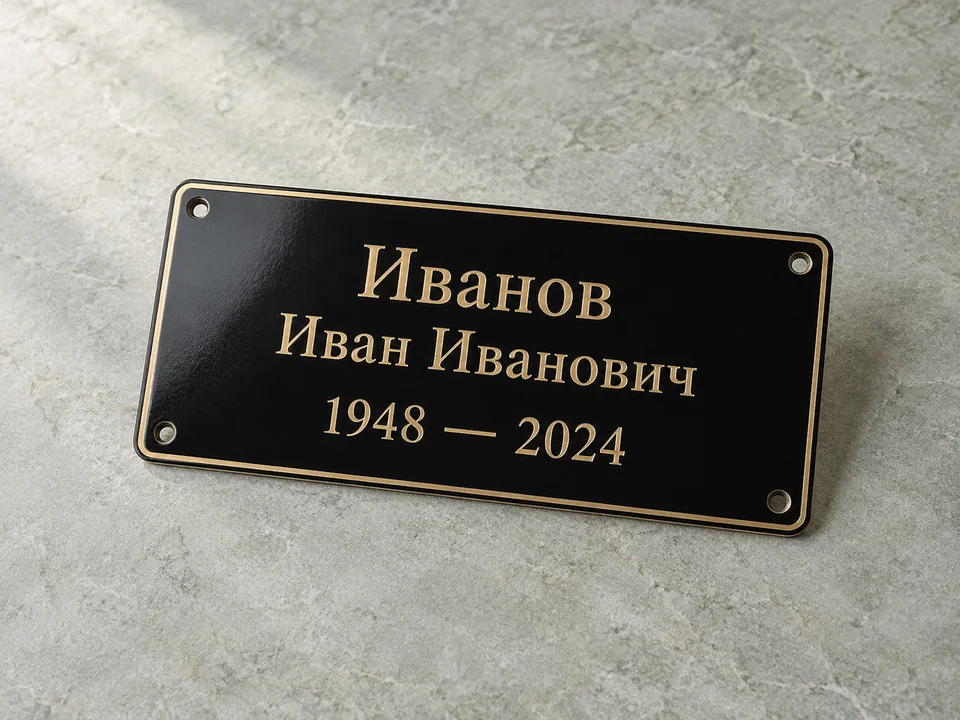 Табличка на крест — иллюстрация